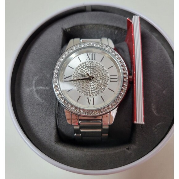 Relic Womens ZR12180 Karsen Silver Tone‎ Watch w. Crystal Accents - Picture 2 of 10